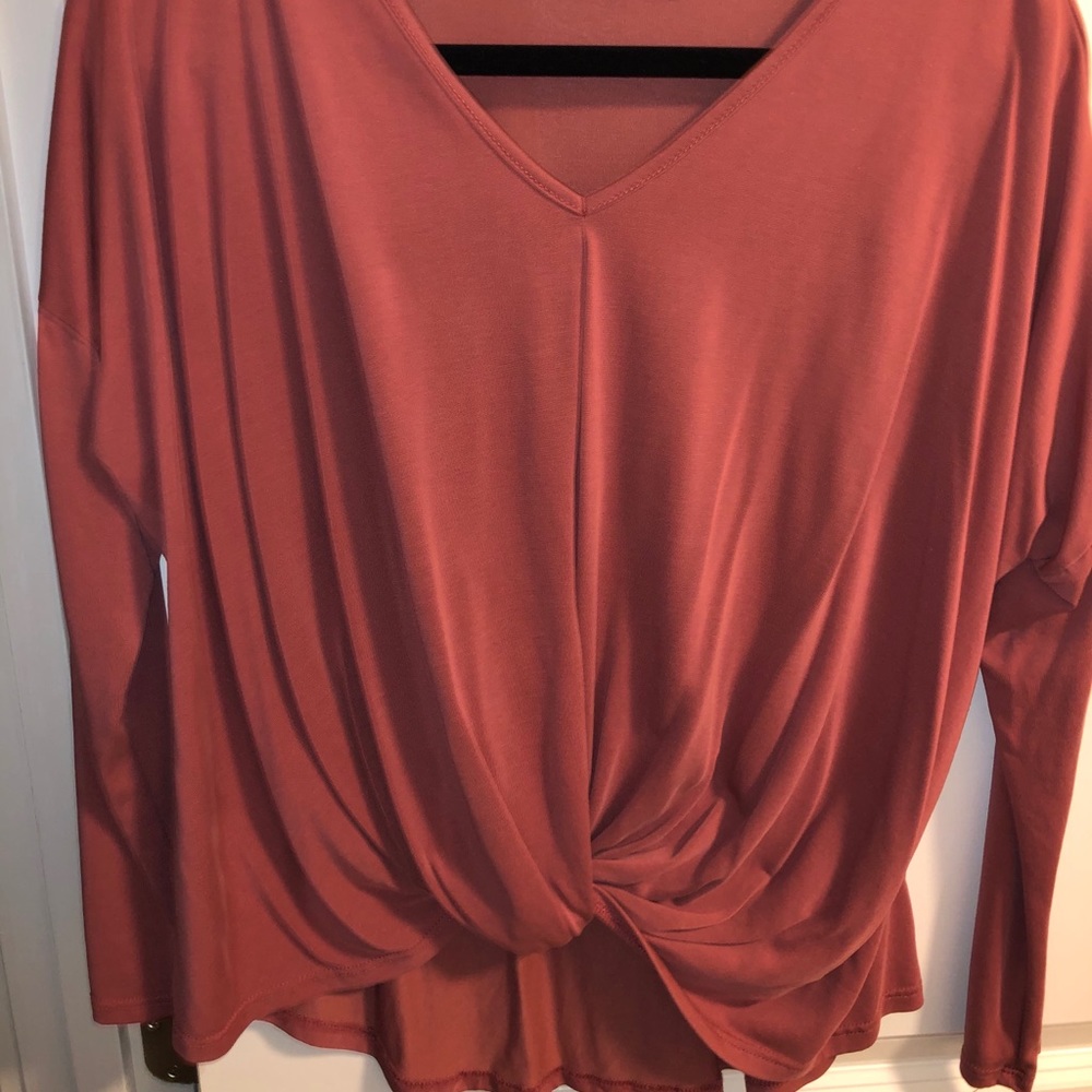 Lavender field twist long sleeve